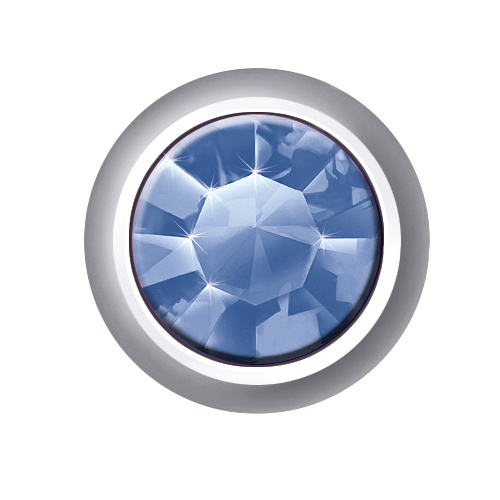 Sterilear Ear Studs Sapphire September Regular Silver 
