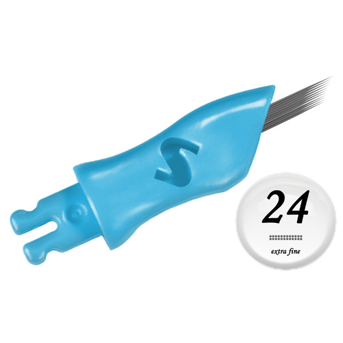 PMU 24 Prong Eyebrow Needle