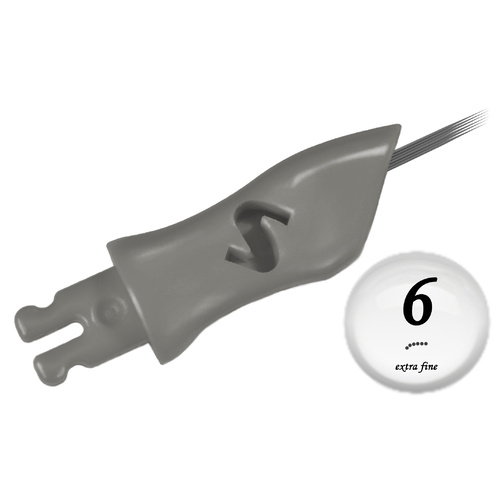 PMU Genuline 6 Prong Eyebrow Needle Extra Fine