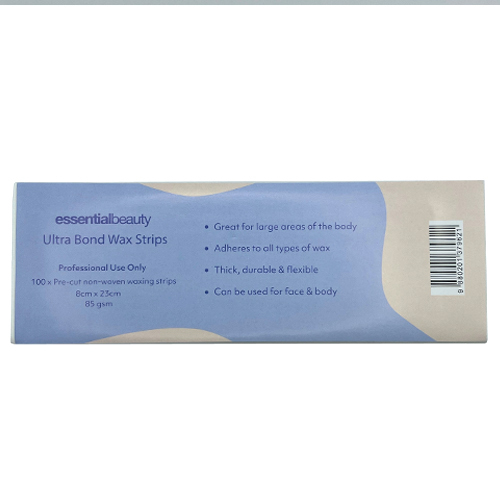 White Ultra Bond Waxing Strips (8x23) Carton - 100 Strips x 50 Packs