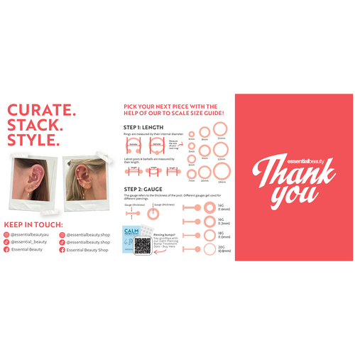 Essential Beauty Thank You Card [pack of 50]