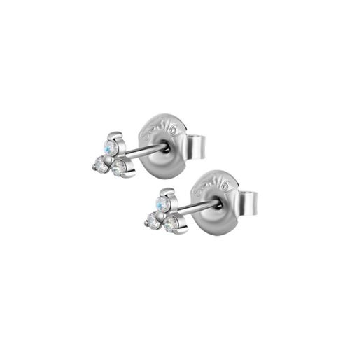 Surgical Steel Ear Studs - Cubic Zirconia Trinity