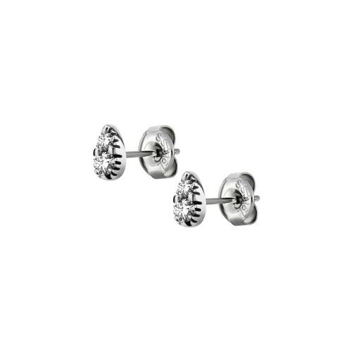 Surgical Steel Ear Studs - Cubic Zirconia Pear