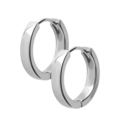 Surgical Steel Plain Hoop Earrings 20 Gauge - 12mm