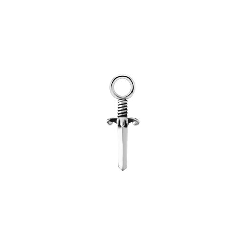 Nickel Free Cobalt Chrome Dagger Jewellery Charm