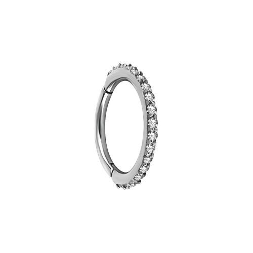 Nickel Free Cobalt Chrome Hinged Ring - Fine Premium Zirconia