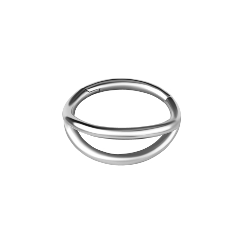 Nickel Free Cobalt Chrome Hinged Ring - Double Layer