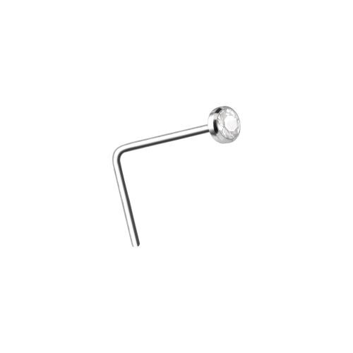 Surgical Steel L-Shape Nose Stud