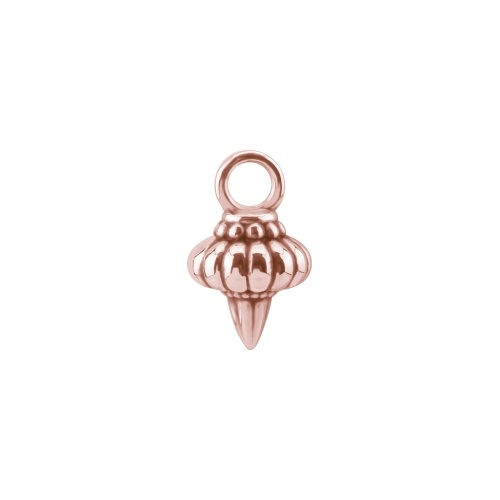 Rose Gold Steel Lantern Charm