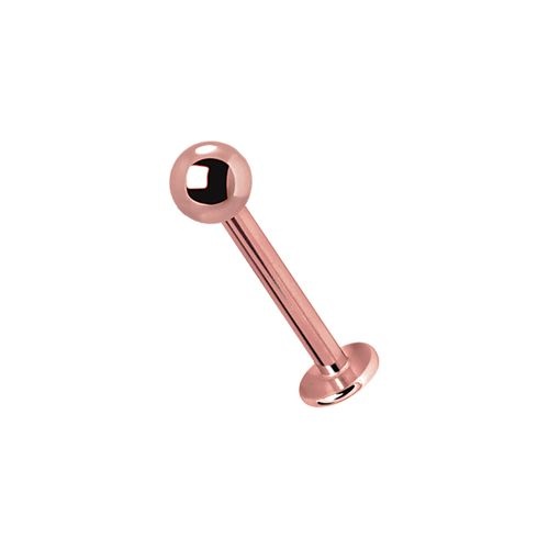 Rose Gold Steel Flat Back Labret