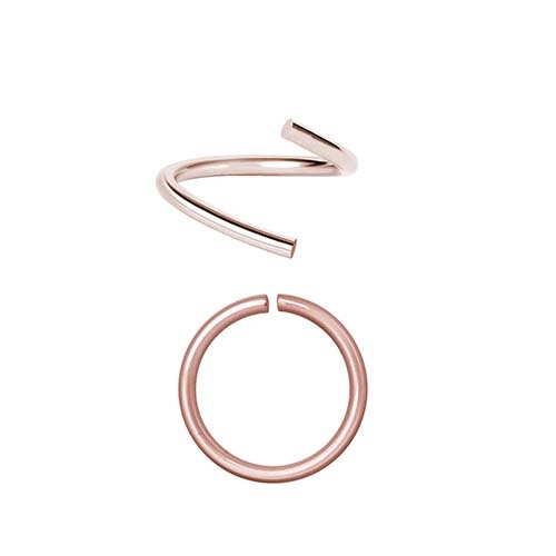 Rose Gold Steel Continuous Ring