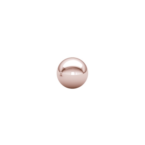 Rose Gold Steel Micro Ball 16 Gauge - 3mm