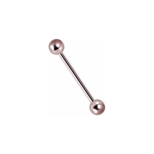 Rose Gold Titanium Nipple Bar