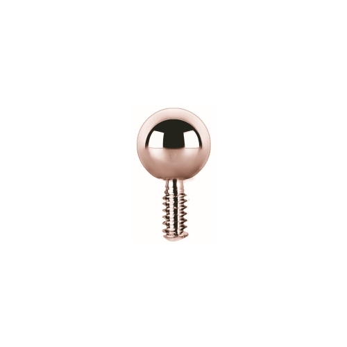 Rose Gold Titanium Ball Attachment for (Type-S) Internal Thread Labret