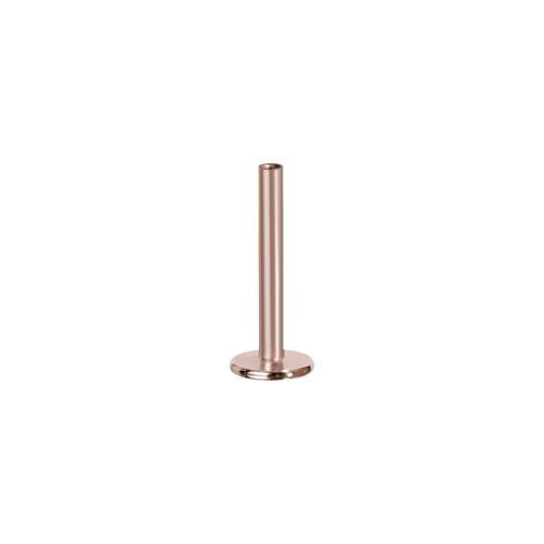 Rose Gold Titanium (Type S) Internal Thread Flat Back Labret Post