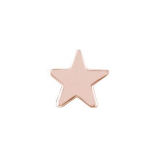 Rose Gold Titanium - Star (Type R) Internal Thread Labret Attachment