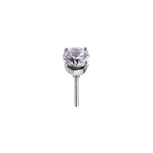 Surgical Steel - Round Claw Set Premium Zirconia (Type R) Internal Thread Labret Attachment
