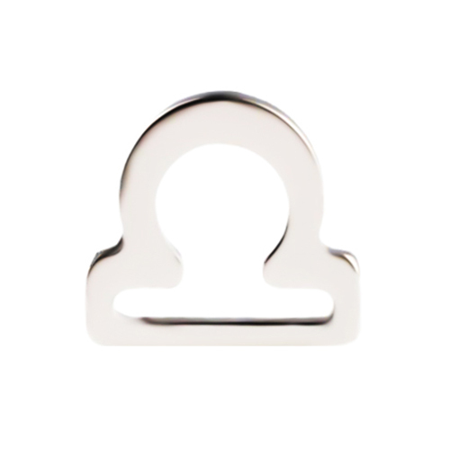 Titanium Internal Thread Flat Back Labret - Libra