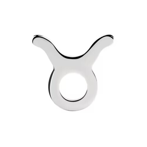 Titanium Internal Thread Flat Back Labret - Taurus