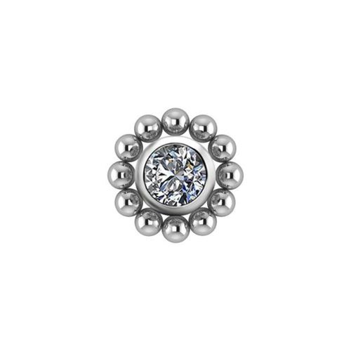 Titanium Attachment for (Type S) Internal Thread Labret - Premium Zirconia - Sun Design - 4mm