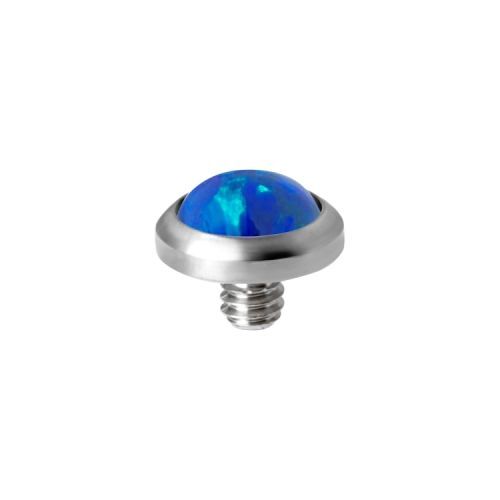 Titanium Attachment for (Type-S) Internal Thread Labret - Lab Created Opal