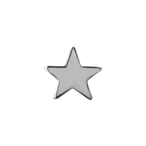 Titanium Star Attachment for Internal Thread Labret