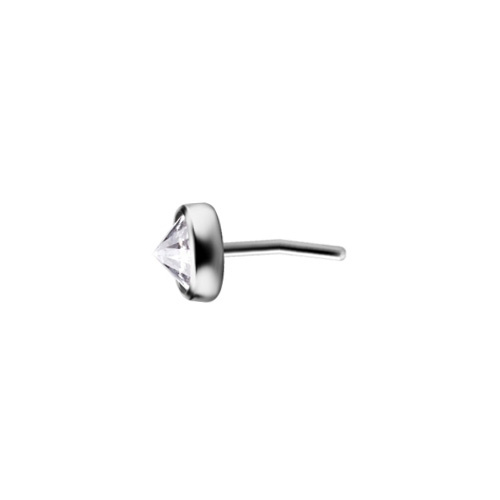 Titanium Attachment for Threadless Labret - Pointed Premium Zirconia