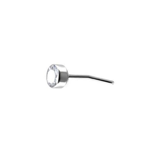 Titanium Attachment for Threadless Labret - Premium Zirconia Disc