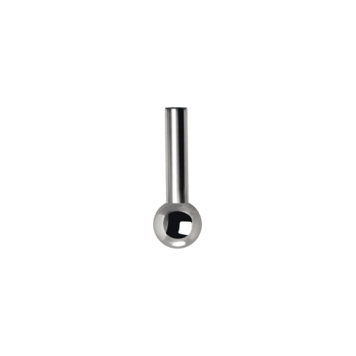 Titanium Threadless Barbell One Side Fixed 18 Gauge