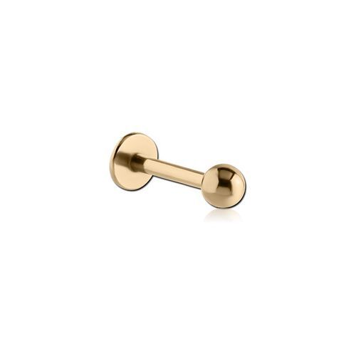 Zircon Gold Titanium Flat Back Labret